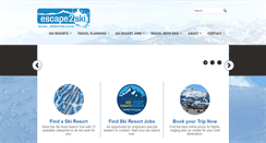 Desktop Screenshot of escape2ski.com