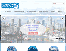 Tablet Screenshot of escape2ski.com